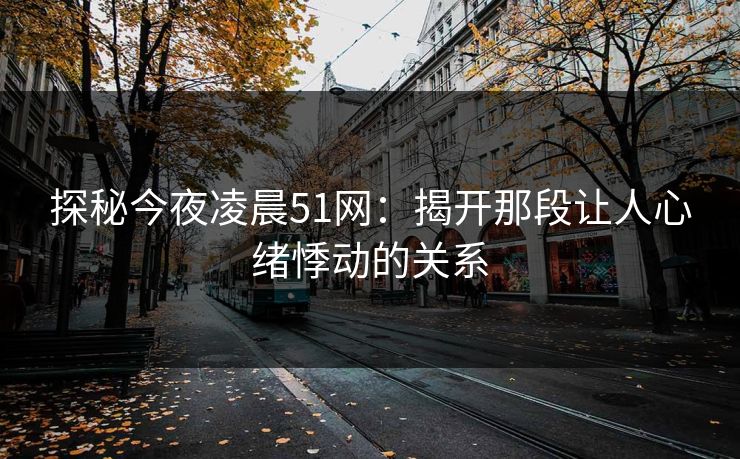 探秘今夜凌晨51网：揭开那段让人心绪悸动的关系